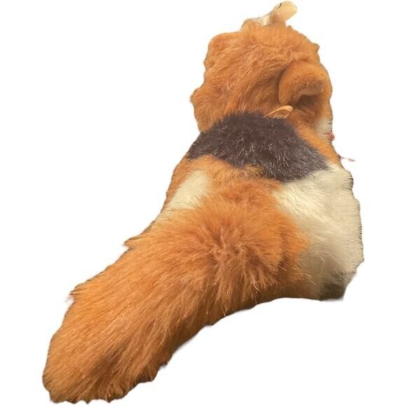 The Gingham Dog & The Calico Cat Plush Toy With Bow Vintage 12" - Picture 6 of 11